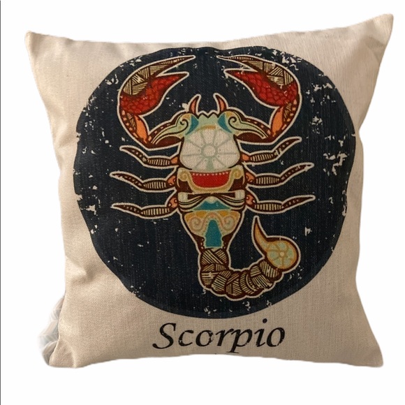 Okie Dokie Fun Other - Zodiac Throw Pillow Cover Scorpio